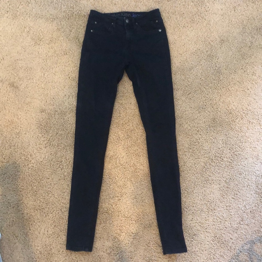 Dark blue Calvin Klein sculpted skinny jeans